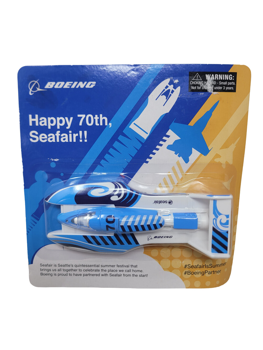 Boeing Seafair 70th Anniversary Toy Hydroplane Boat New in Package